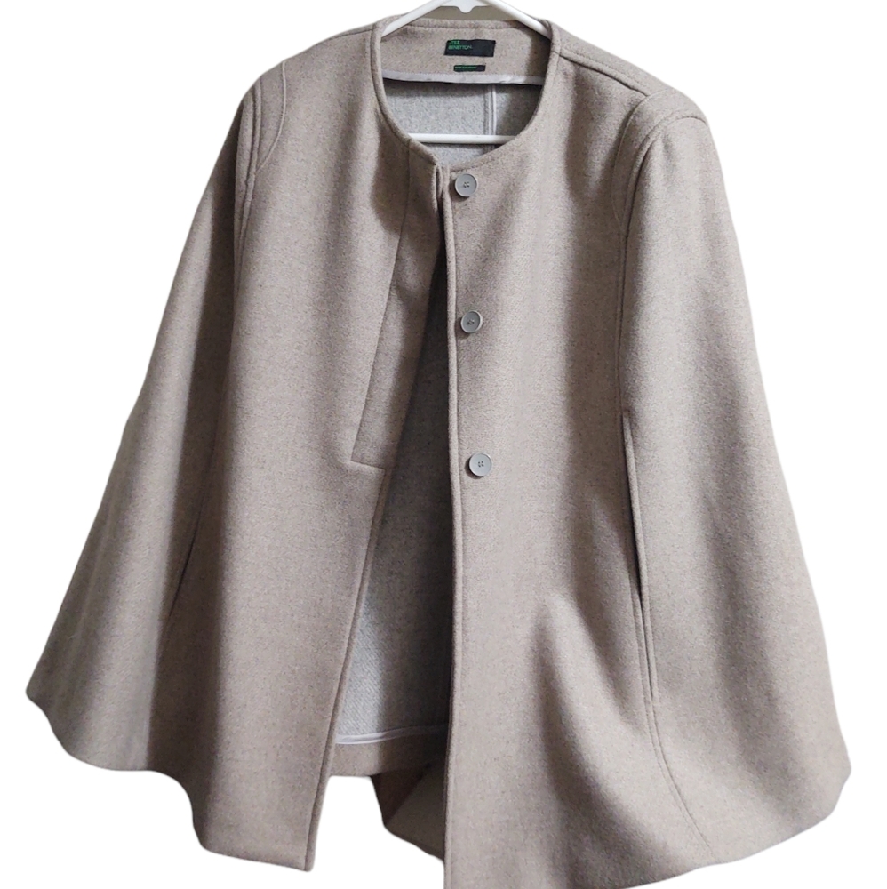 Stile Benetton wool cape size S